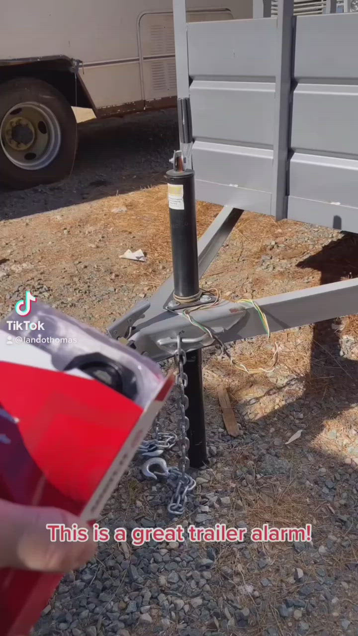 Trailer alarm example. Perfect anti-theft for all types of work trailers.  Sounds much louder in person.