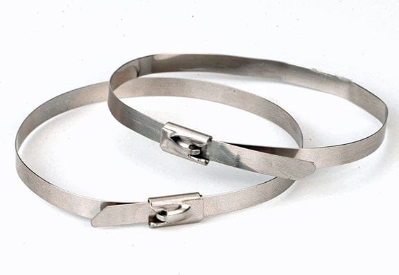 Stainless Steel Self-locking Straps (16" long)